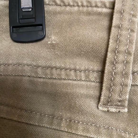 Anthropologie Cidra Velvety Pants, light tan / champagne color, soft, 10 - Picture 8 of 10